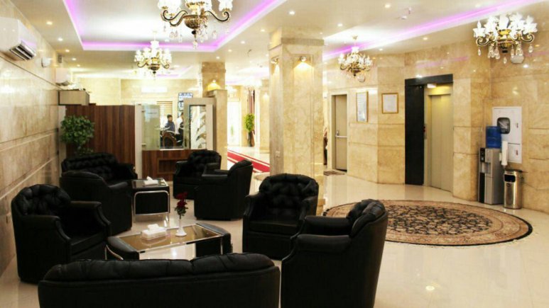 لابی هتل آپارتمان آفرین مشهدرزرو هتل-های